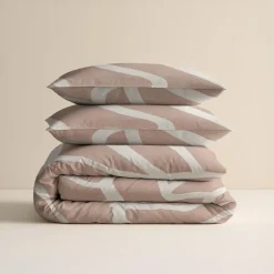 Sleeptime Dekbedovertrek Clay Contours 240x220 – Zacht Katoen – Incl. 2 Kussenslopen Hot