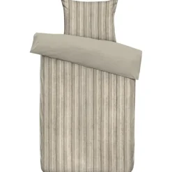 Leen Bakker Dekbedovertrek Felix - zand/taupe - 140x200/220 cm Hot