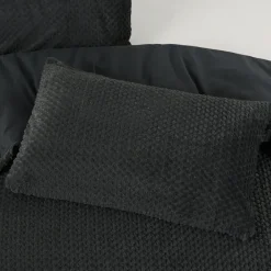 Sleeptime Dekbedovertrek Fur Teddy 240x220 – Fluweelzacht & Knus Design – Antraciet Sale