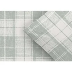 Leen Bakker Dekbedovertrek Laurens - off-white/groen - 240x200/220 cm Clearance