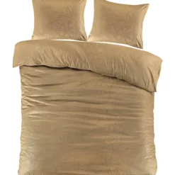 Leen Bakker Dekbedovertrek Mason - oker - 240x220 cm Discount