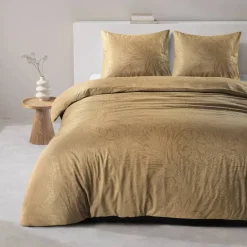 Leen Bakker Dekbedovertrek Mason - oker - 240x220 cm Discount