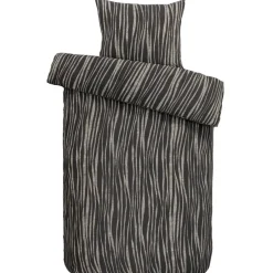 Leen Bakker Dekbedovertrek Milaan - antraciet - 140x200/220 cm Clearance