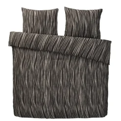 Leen Bakker Dekbedovertrek Milaan - antraciet - 240x200 cm