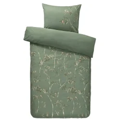 Leen Bakker Dekbedovertrek Muriel - groen - 140x200/220 cm Best