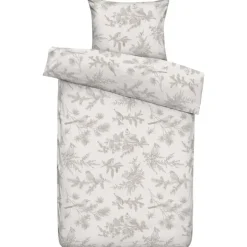 Leen Bakker Dekbedovertrek Noalyn - off-white/taupe - 140x200/220 cm New