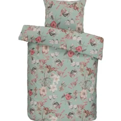 Leen Bakker Dekbedovertrek Norah - groen - 140x200/220 cm New