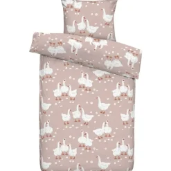 Leen Bakker Dekbedovertrek Noya - roze - 140x200 cm New