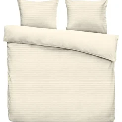 Byrklund Dekbedovertrek Pluch Lines - off-white - 200x220 cm Discount