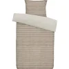 Byrklund Dekbedovertrek Pluch Lines - zand - 140x220 cm New