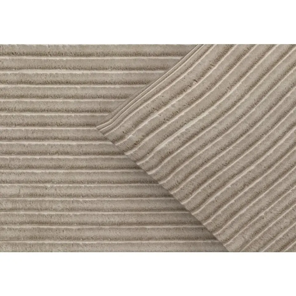 Byrklund Dekbedovertrek Pluch Lines - zand - 140x220 cm New