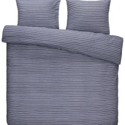 Leen Bakker Dekbedovertrek Rees - grijsblauw - 240x200 cm New