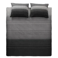 Leen Bakker Dekbedovertrek Stockholm - antraciet - 240x200/220 cm Clearance