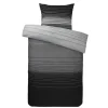 Leen Bakker Dekbedovertrek Stockholm - antraciet - 140x200/220 cm New
