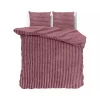 Sleeptime Dekbedovertrek Teddy Rib 240x220 – Fluweelzacht & Knus Design - Roze Sale