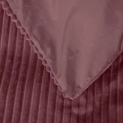 Sleeptime Dekbedovertrek Teddy Rib 240x220 – Fluweelzacht & Knus Design - Roze Sale