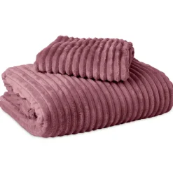 Sleeptime Dekbedovertrek Teddy Rib 240x220 – Fluweelzacht & Knus Design - Roze Sale