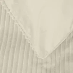 Sleeptime Dekbedovertrek Teddy Rib 140x220 – Fluweelzacht & Knus Design - Beige Hot