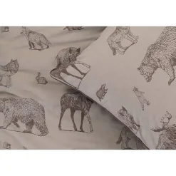 Leen Bakker Dekbedovertrek Thomas - zand - 140x200 cm New