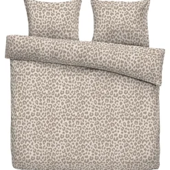 Leen Bakker Dekbedovertrek Tobias - zand/taupe - 240x200/220 cm Outlet