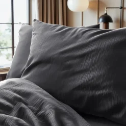 Sleeptime Dekbedovertrek Velvet Cartier 240x220 – Fluweelzacht Uni Design – Antraciet Discount