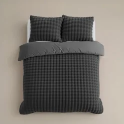 Sleeptime Dekbedovertrek 140x220 – Pompom Design & Warm Flanel Fleece - Antraciet Online