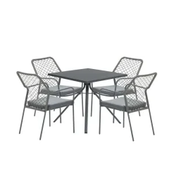 Garden Impressions 5-delige tuinset Dido stoel mosgroen -Rimini tafel- Clearance