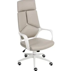 Leen Bakker DELIGHT - Bureaustoel - Taupe - Kunstleer Discount