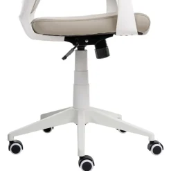 Leen Bakker DELIGHT - Bureaustoel - Taupe - Kunstleer Discount