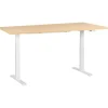 Leen Bakker DESTINES - Elektr bureau - Wit/Lichtbruin - 180 x 72 cm - Vezelplaat New