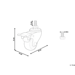 Leen Bakker DESTINES - Zwenkwielen set van 4 - Zwart Outlet