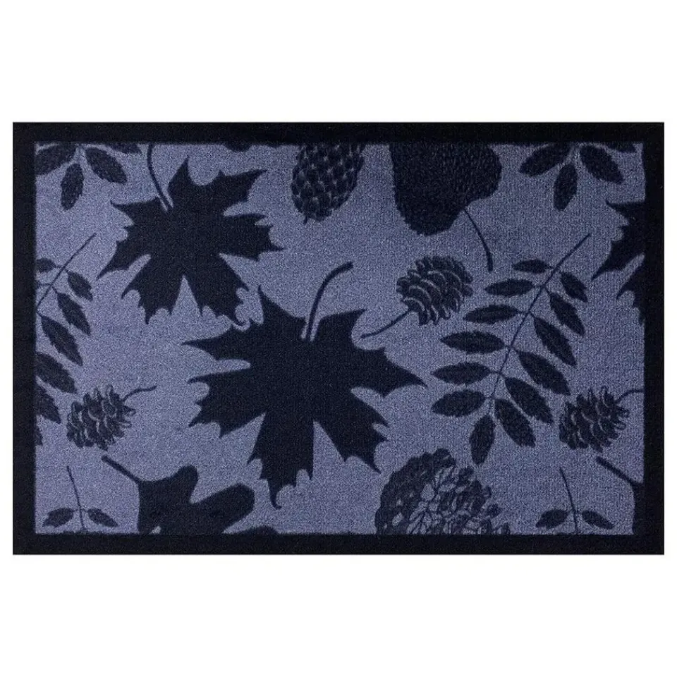 Vica International Deurmat Leaves Shadow antraciet - 40x60 cm Discount