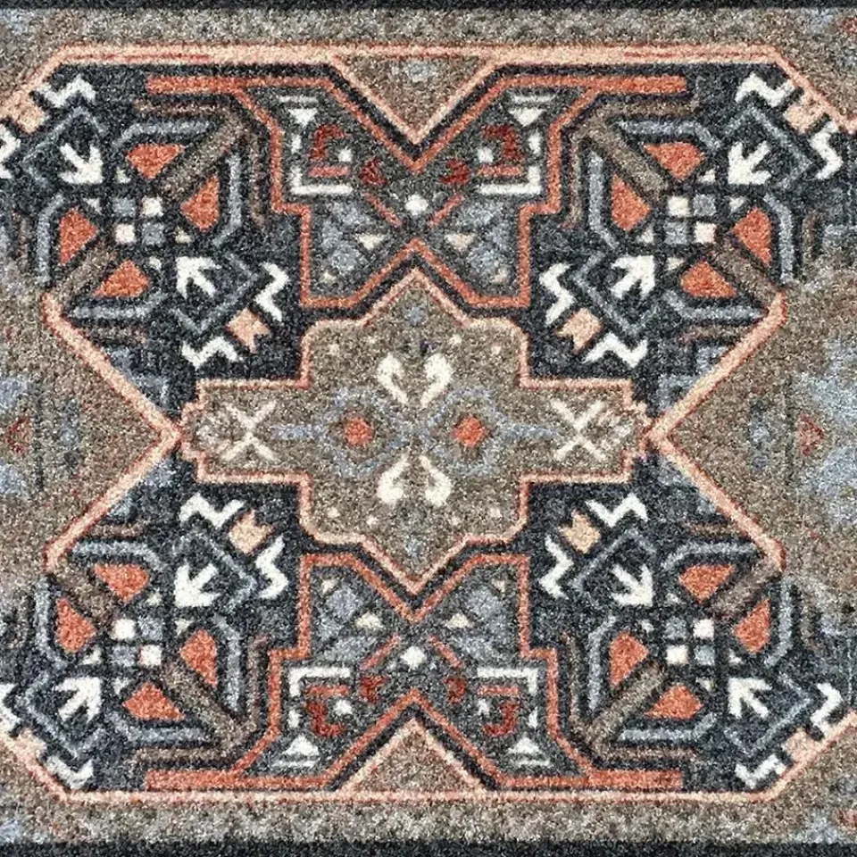 Vica International Deurmat Vintage Boho Kelim antraciet - 66x150 cm