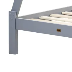 Beliani DEVAY - Kinderbed - Grijs - 90 x 200 cm - Grenenhout Discount