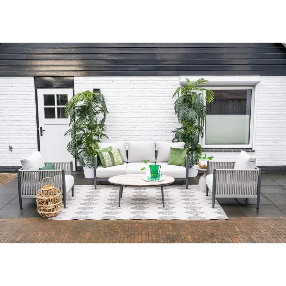 Garden Impressions Diamo loungeset - 3-delig - carbon black - grey sand - valley sand Hot