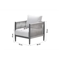 Garden Impressions Diamo loungeset - 3-delig - carbon black - grey sand - valley sand Hot