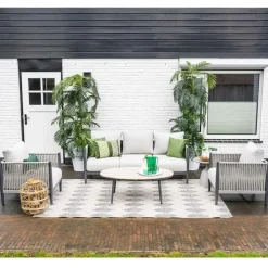 Garden Impressions Diamo loungeset - 3-delig - carbon black - grey sand - valley sand Hot