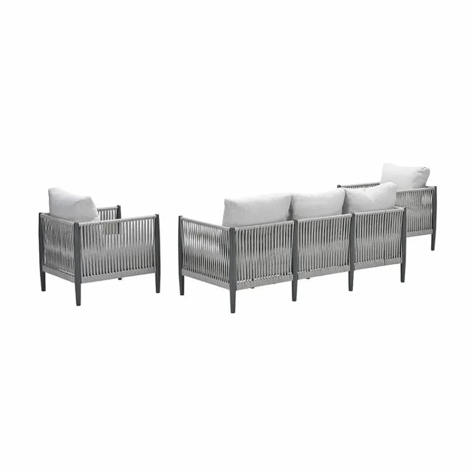 Garden Impressions Diamo loungeset - 3-delig - carbon black - grey sand - valley sand Hot