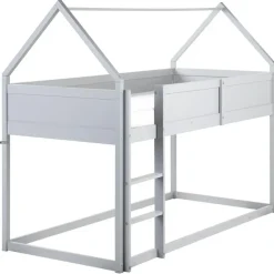 Beliani DIENNE - Kinderbed - Grijs - 90 x 200 cm - Dennenhout New