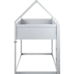 Beliani DIENNE - Kinderbed - Grijs - 90 x 200 cm - Dennenhout New