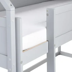 Beliani DIENNE - Kinderbed - Grijs - 90 x 200 cm - Dennenhout New