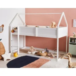 Beliani DIENNE - Kinderbed - Wit - 90 x 200 cm - Dennenhout Discount