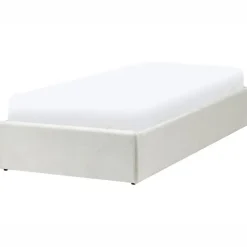 Beliani DINAN - Eenpersoonsbed - Lichtbeige - 90 x 200 cm - Polyester Hot