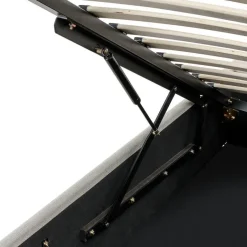 Beliani DINAN - Eenpersoonsbed - Lichtbeige - 90 x 200 cm - Polyester Hot