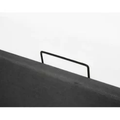 Beliani DINAN - Tweepersoonsbed - Grijs - 160 x 200 cm - Polyester Clearance