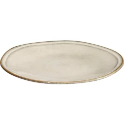 Leen Bakker Dinerbord Anna - beige - stoneware - Ø27 cm Best