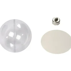 Merkloos DIY Kerstballen - 5x - transparant - D8 cm - kunststof Best