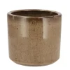 DK Design Bloempot Brown Glaze - taupe - D12 x H13 cm - glanzend New