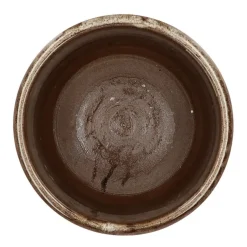 DK Design Bloempot Brown Glaze - taupe - D23 x H26 cm - glanzend Discount
