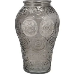 DK Design boeket vaas Circle - glas - donkergrijs - 15 x 25 cm Discount